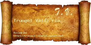 Trungel Valéria névjegykártya